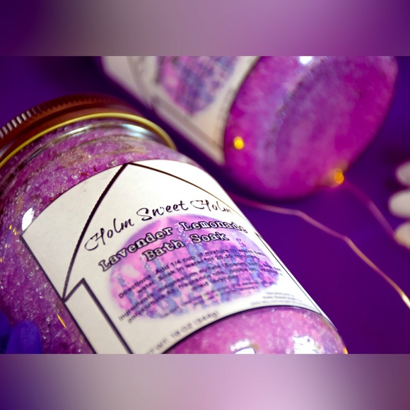 Lavender Lemonade Bath Soak | Holm Sweet Holm | 16 oz - Picture 3 of 4